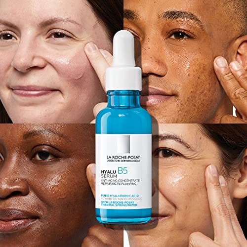 La Roche-Posay Hyalu B5 Pure Hyaluronic Acid Serum for Face, Vitamin B5 + Hyaluronic Acid + Madecassoside, Hydrating Serum Visibly Plumps Skin, Sensitive Skin Safe, Anti Aging, Oil-Free