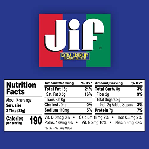 Jif Creamy Peanut Butter, 4 Pounds