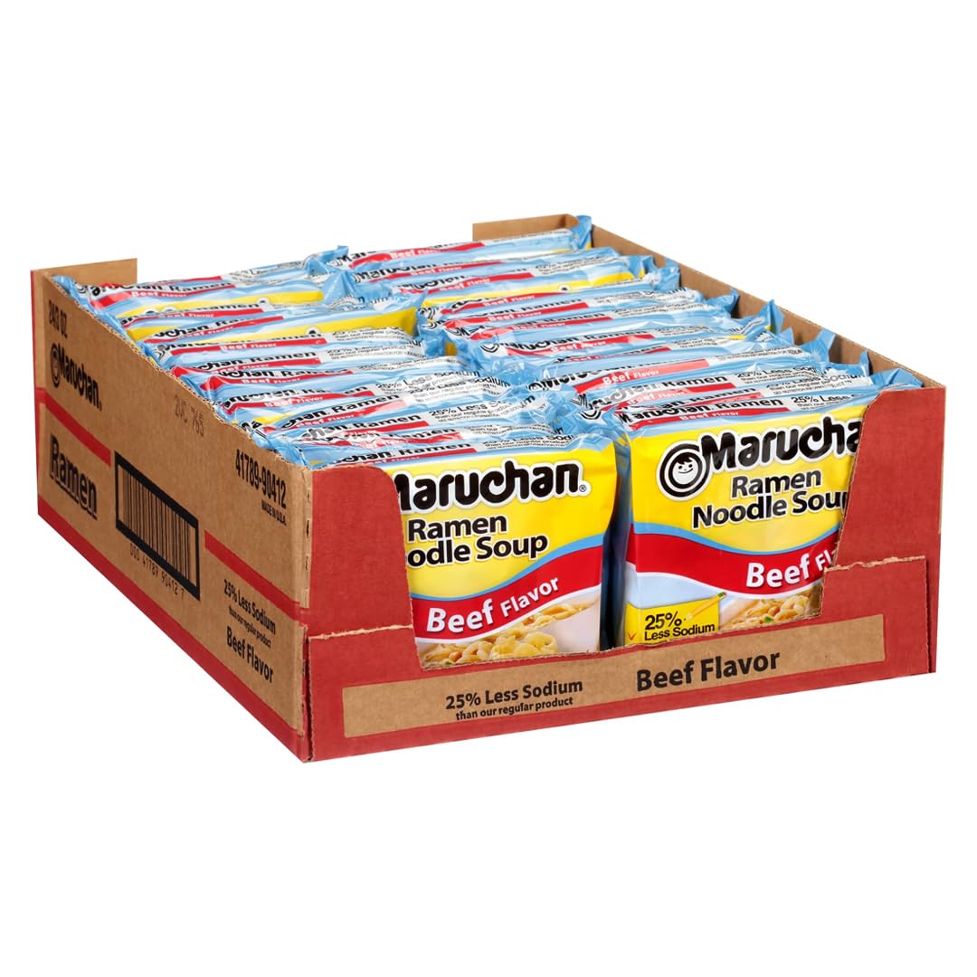 Maruchan Ramen Chicken, Instant Ramen Noodles, Ready to Eat Meals, 3 Oz, 24 Count