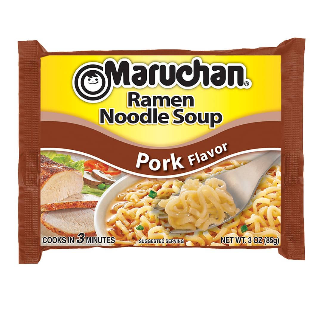 Maruchan Ramen Chicken, Instant Ramen Noodles, Ready to Eat Meals, 3 Oz, 24 Count