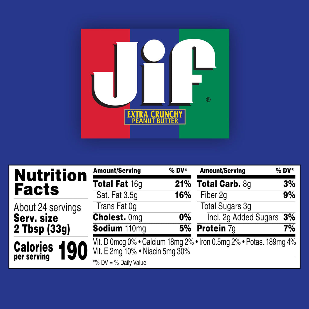 Jif Creamy Peanut Butter, 4 Pounds