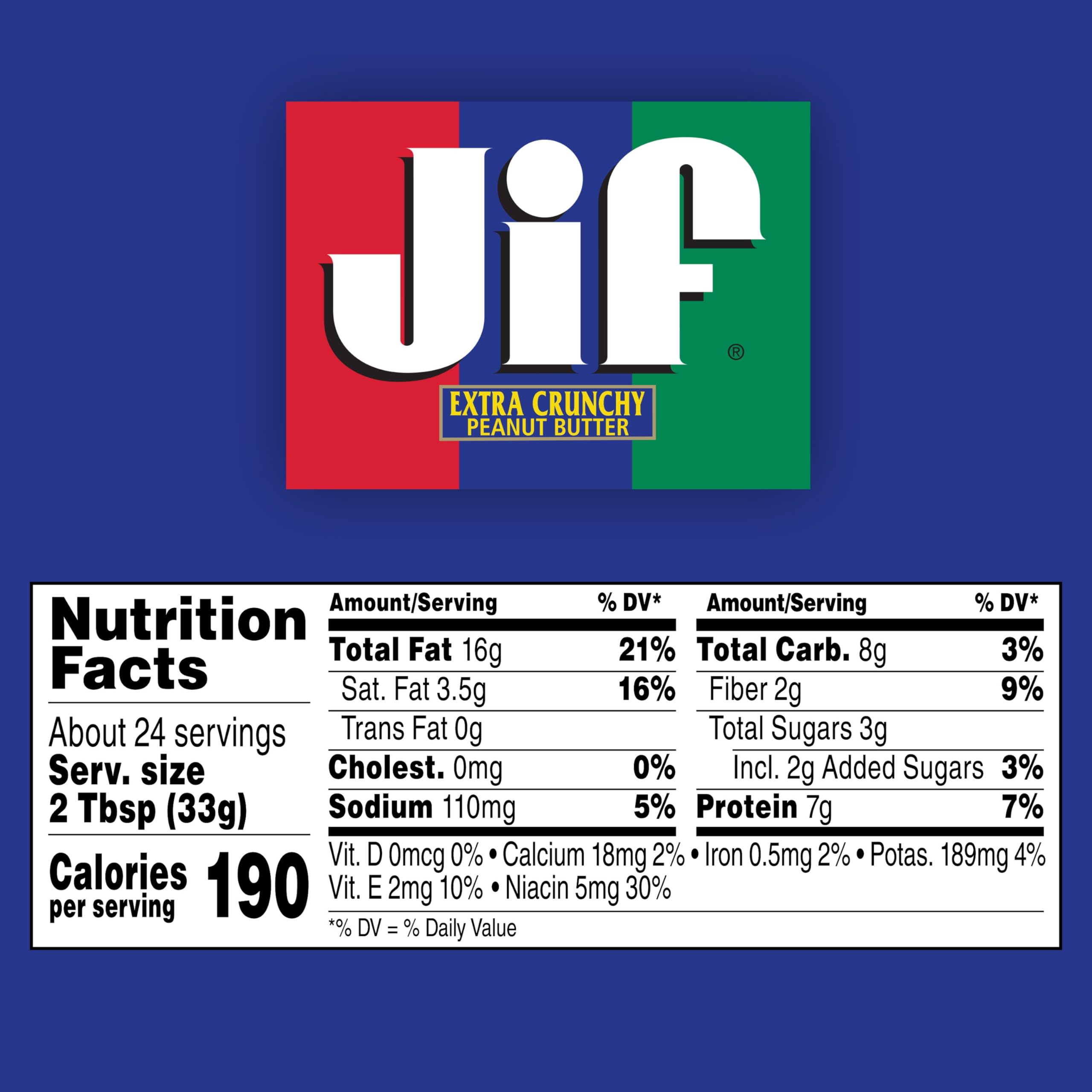 Jif Creamy Peanut Butter, 4 Pounds