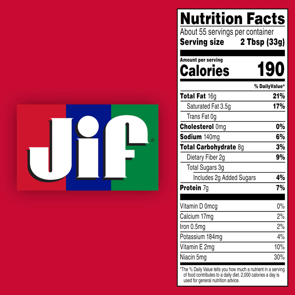 Jif Creamy Peanut Butter, 4 Pounds