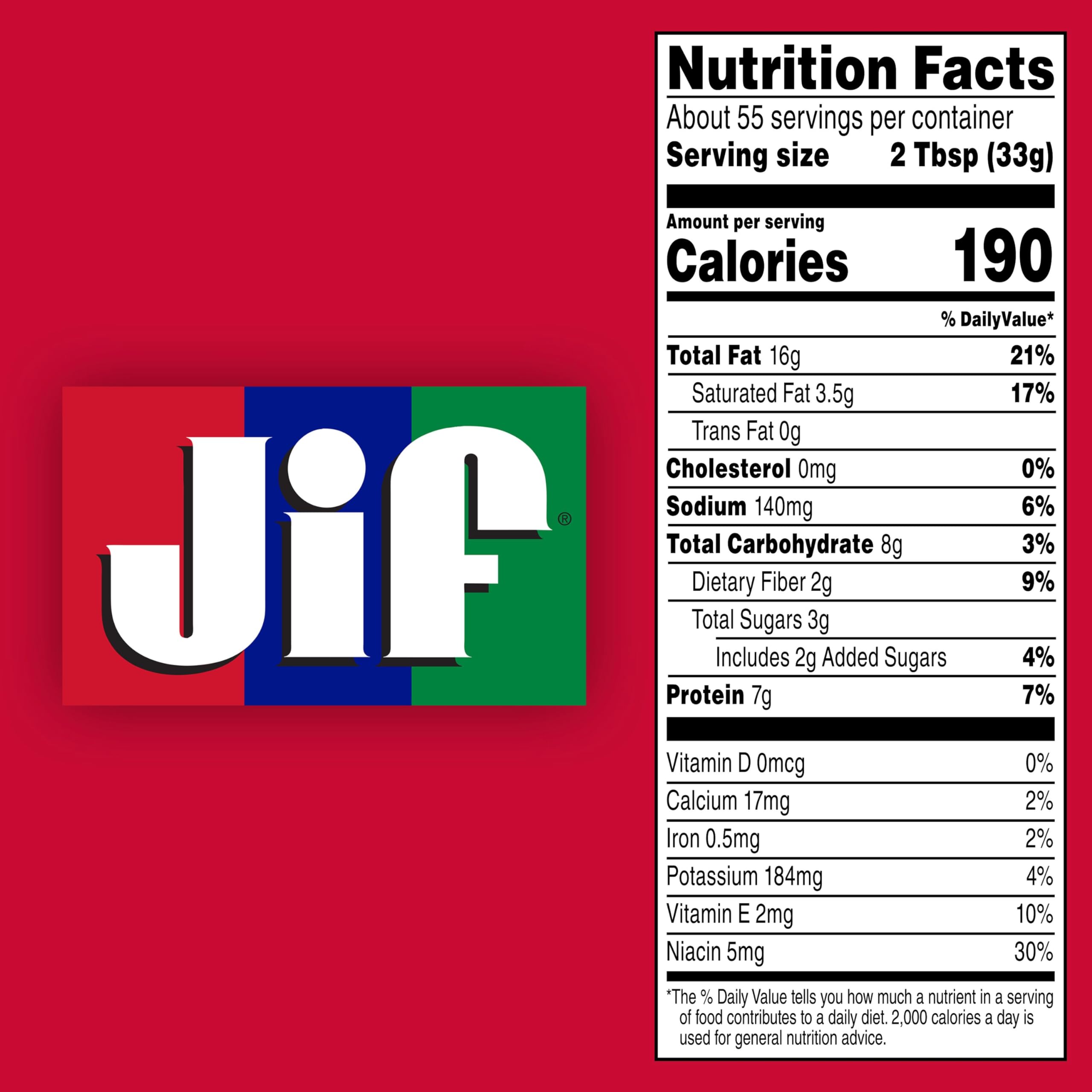 Jif Creamy Peanut Butter, 4 Pounds