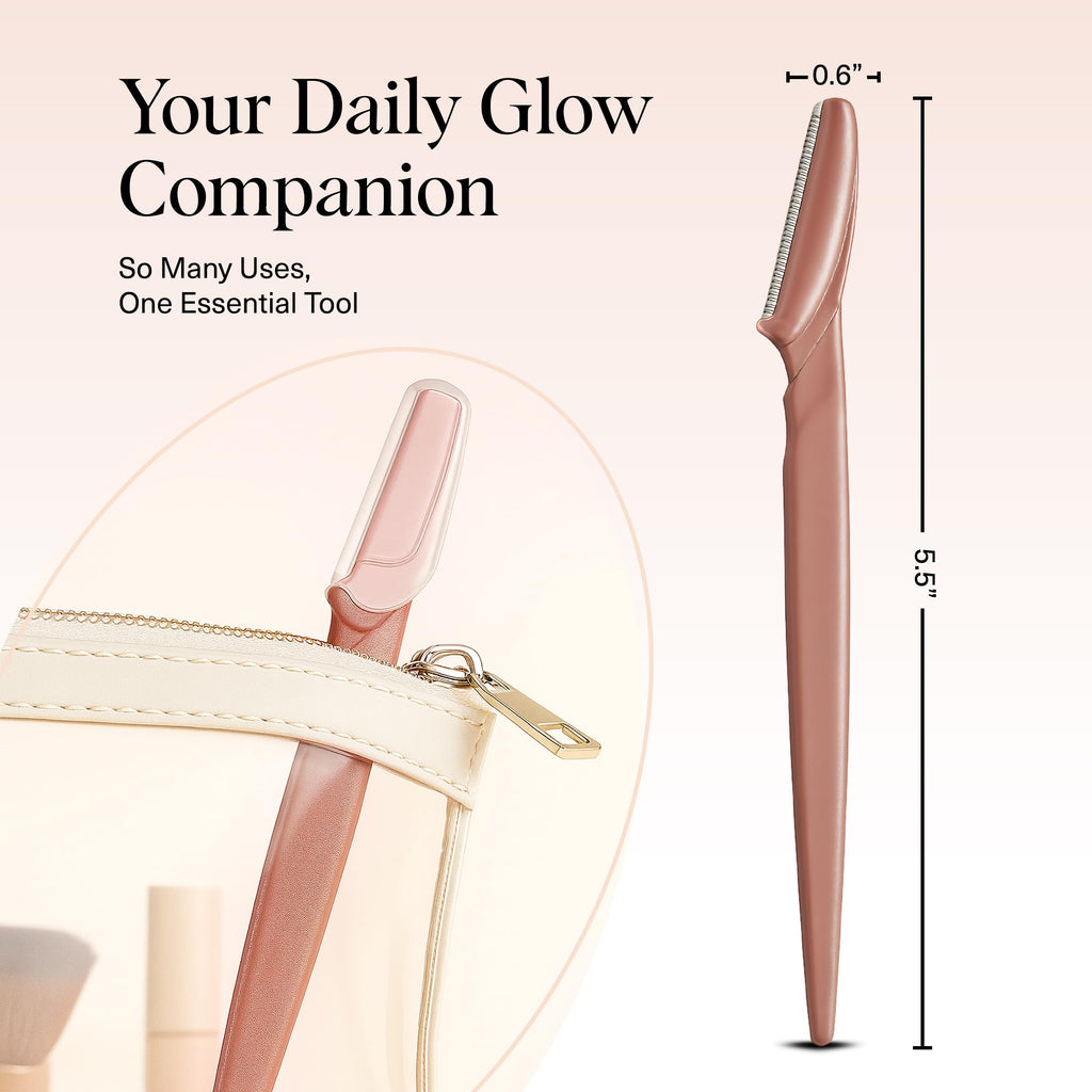 Kitsch Dermaplane Razor for Women Face – Face Razors for Women & Men, Eyebrow Trimmer & Face Shaver – Exfoliating Facial Razor & Skin Care Tool for Smoother Skin - Terracotta, 12 pcs