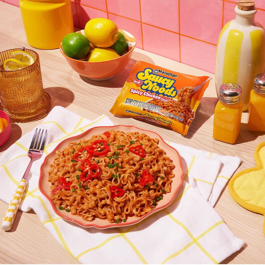 Maruchan Ramen Chicken, Instant Ramen Noodles, Ready to Eat Meals, 3 Oz, 24 Count