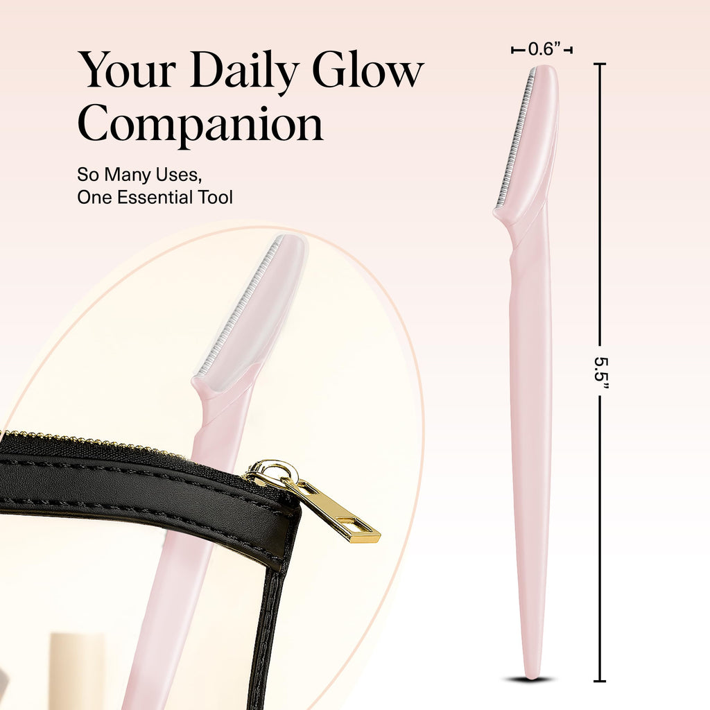 Kitsch Dermaplane Razor for Women Face – Face Razors for Women & Men, Eyebrow Trimmer & Face Shaver – Exfoliating Facial Razor & Skin Care Tool for Smoother Skin - Terracotta, 12 pcs