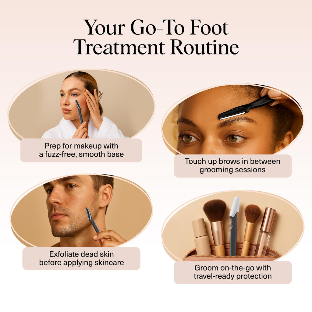 Kitsch Dermaplane Razor for Women Face – Face Razors for Women & Men, Eyebrow Trimmer & Face Shaver – Exfoliating Facial Razor & Skin Care Tool for Smoother Skin - Terracotta, 12 pcs