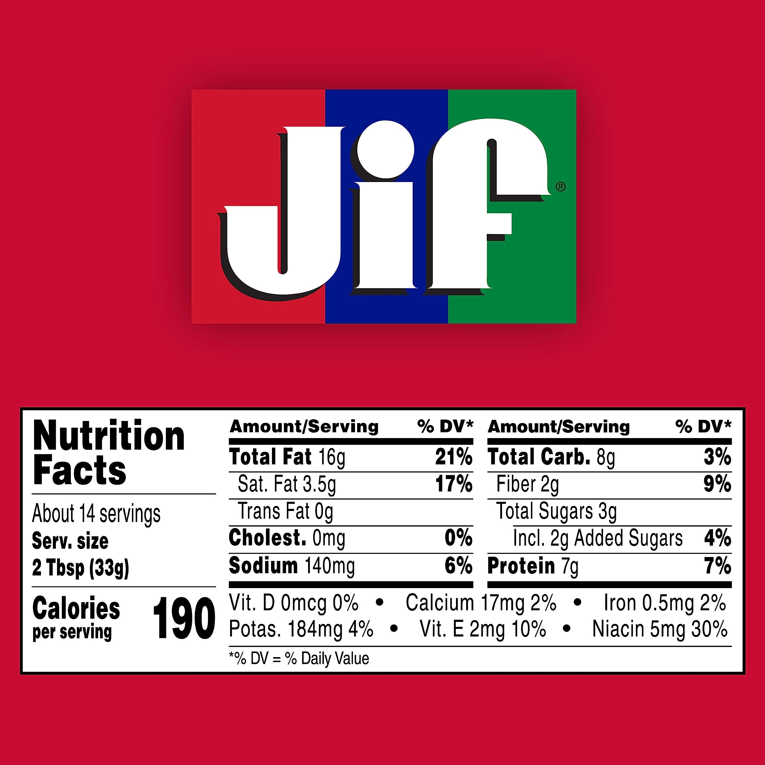 Jif Creamy Peanut Butter, 4 Pounds