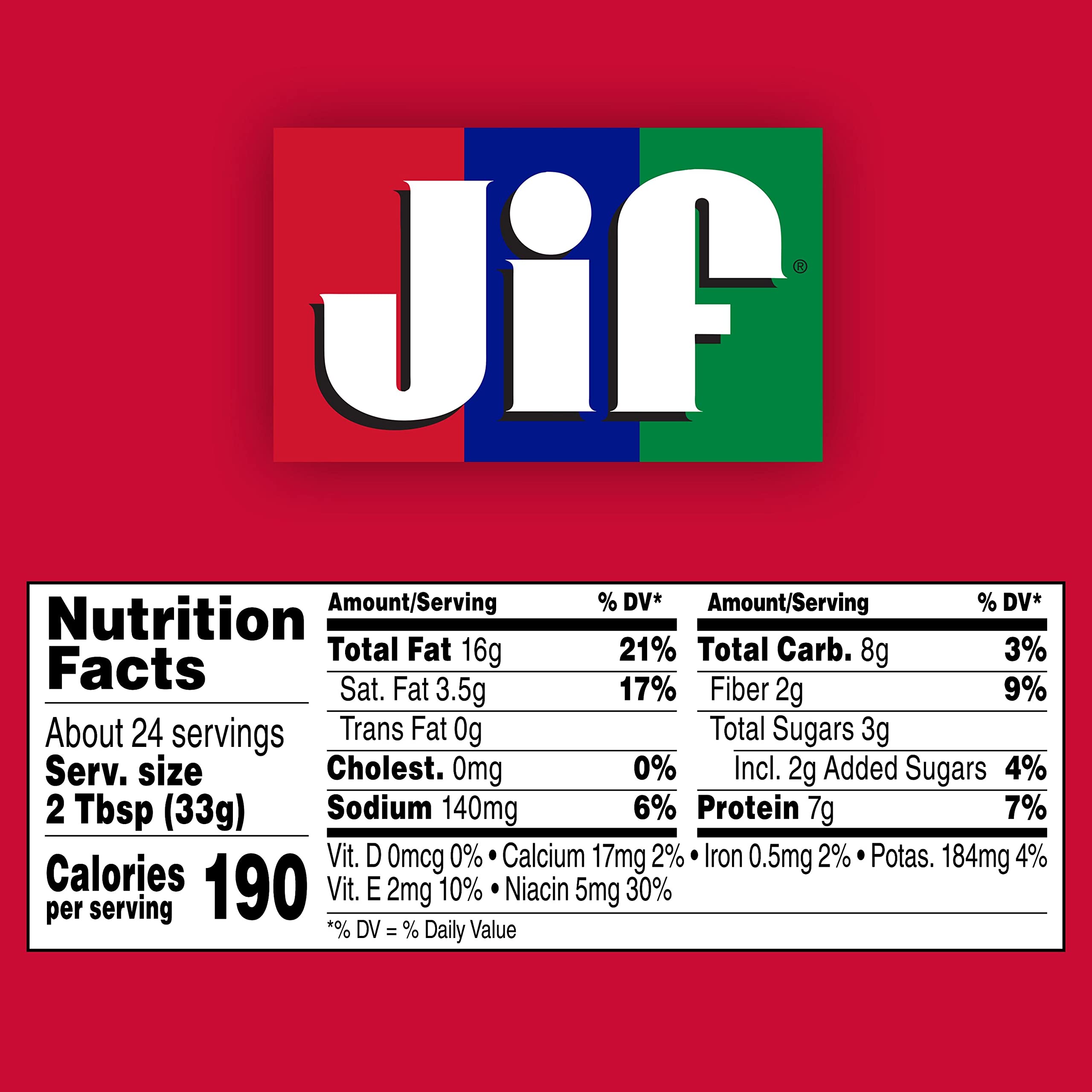 Jif Creamy Peanut Butter, 4 Pounds