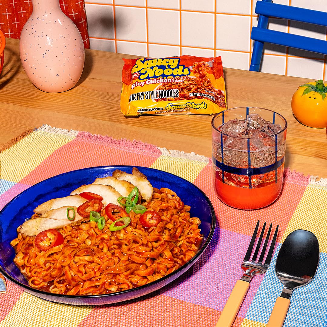 Maruchan Ramen Chicken, Instant Ramen Noodles, Ready to Eat Meals, 3 Oz, 24 Count