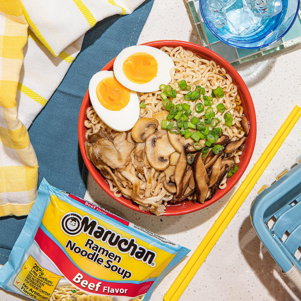 Maruchan Ramen Chicken, Instant Ramen Noodles, Ready to Eat Meals, 3 Oz, 24 Count