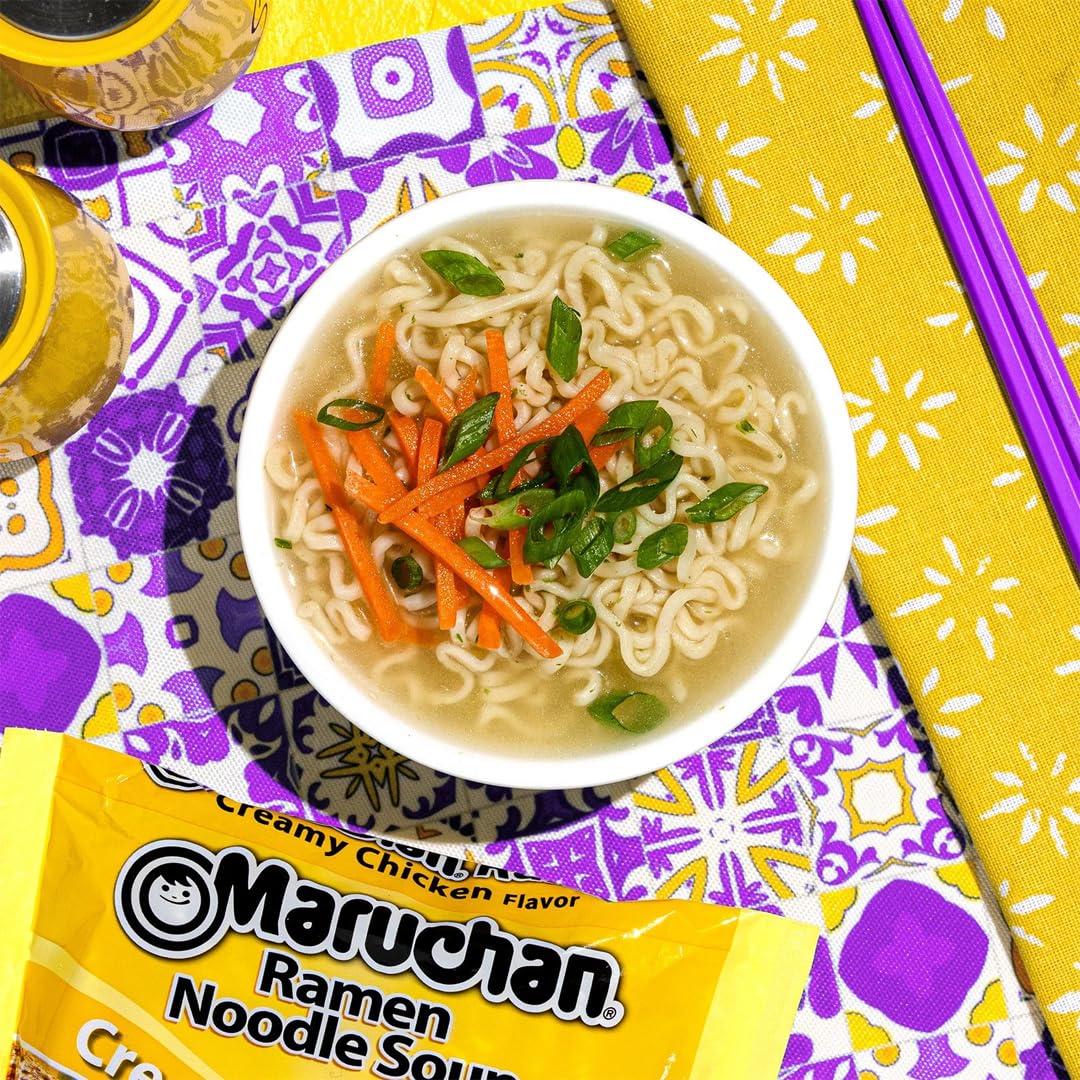 Maruchan Ramen Chicken, Instant Ramen Noodles, Ready to Eat Meals, 3 Oz, 24 Count