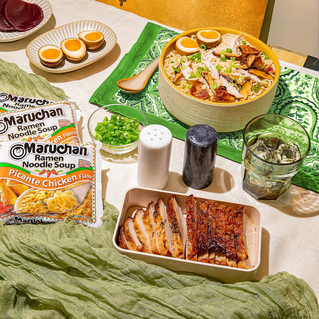 Maruchan Ramen Chicken, Instant Ramen Noodles, Ready to Eat Meals, 3 Oz, 24 Count