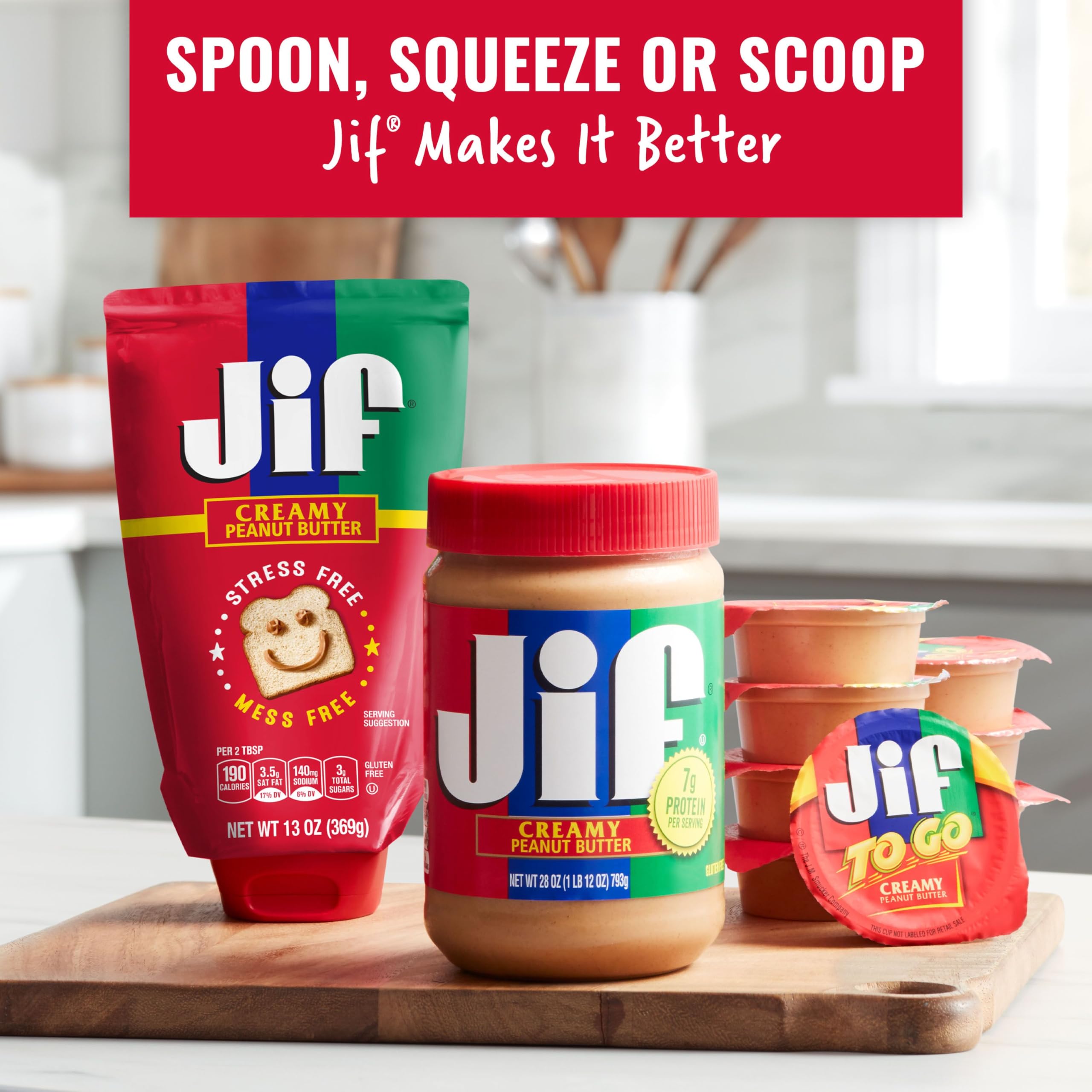 Jif Creamy Peanut Butter, 4 Pounds