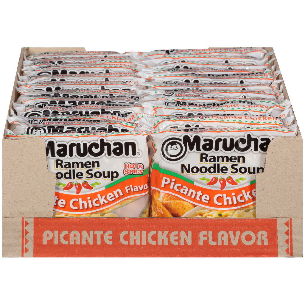 Maruchan Ramen Chicken, Instant Ramen Noodles, Ready to Eat Meals, 3 Oz, 24 Count